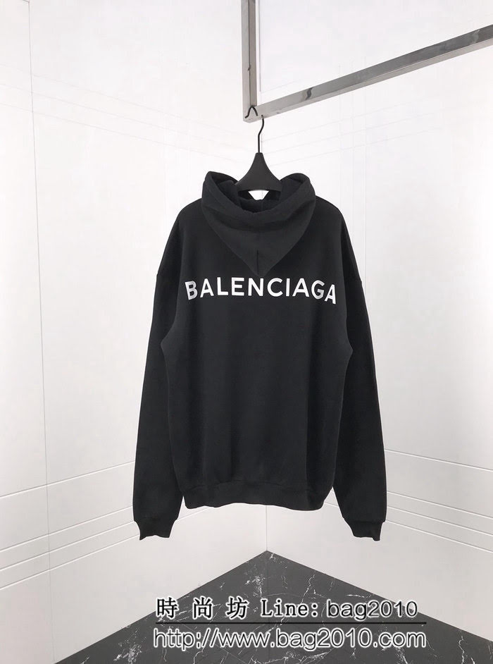 BALENCIAGA巴黎世家 18ss秋冬新款 背後字母印花連帽衛衣 定制面料 內裏抓絨 原版複刻 原版os超大版型 男女同款 ydi2476